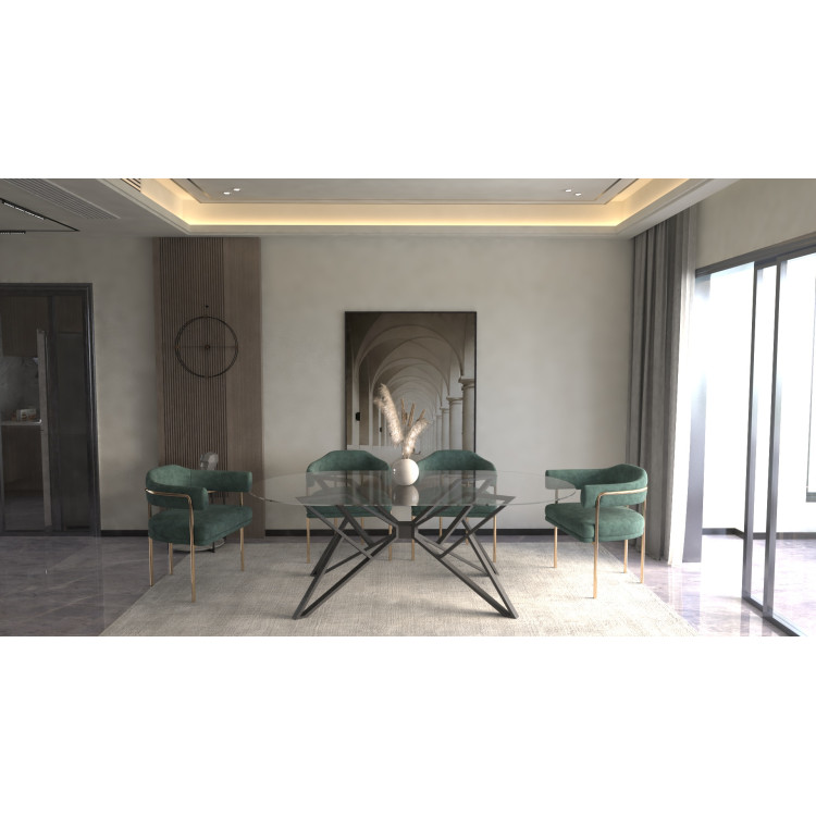 Металната основа за маса модел „Бергамо“ 